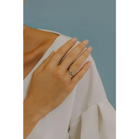 Anello acquamarina e diamanti in oro COMETE ANQ 296 |bonini-gioielli