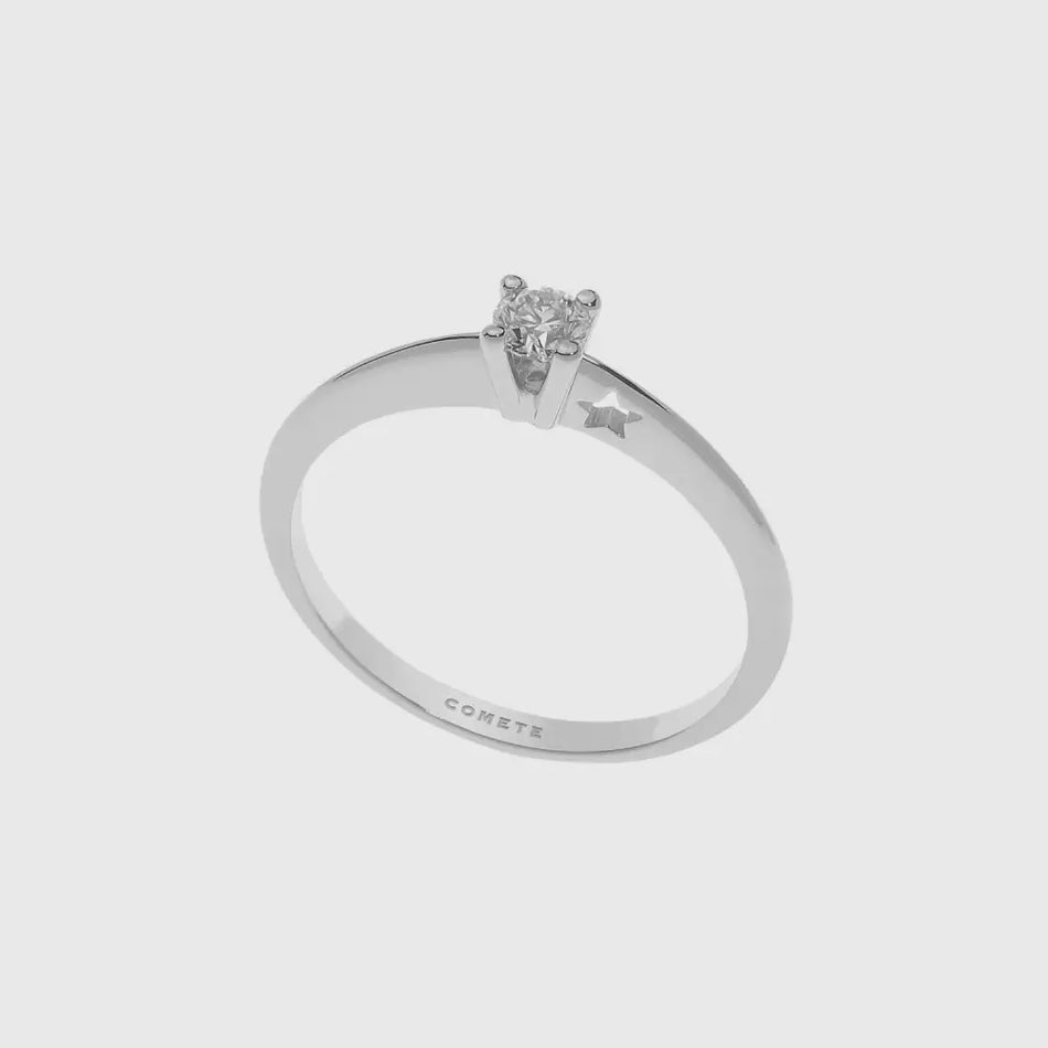 anello da fidanzamento diamante 0,15 Stella COMETE|bonini-gioielli