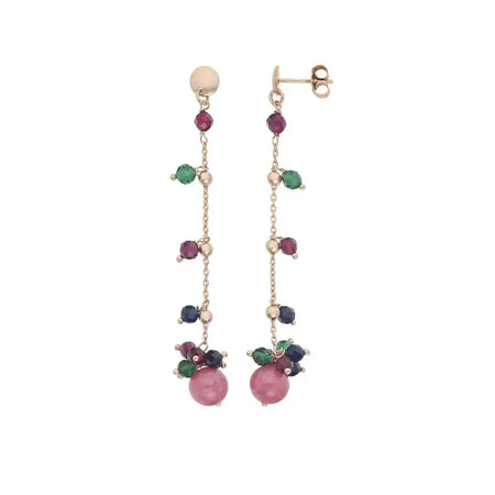 orecchini pendenti parure con bracciale argento donna rosé Cromatica Autunno BRA 272 COMETE|bonini-gioielli