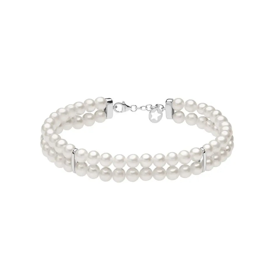 bracciale doppio filo perle coltivate mm 4,5/5 BRQ 367 COMETE|bonini-gioielli