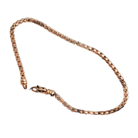 Collana a catena a box in oro rosa con chiusura a testa di serpente per Bracciale Oro Rosa Rockstar Glamour