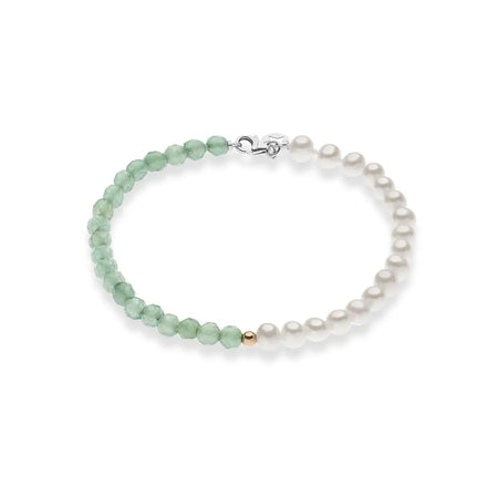 bracciale perle e avventurina BRQ 357 COMETE GIOIELLI|bonini-gioielli