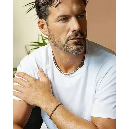 bracciale uomo comete occhio di tigre District UBR1104|bonini-gioielli