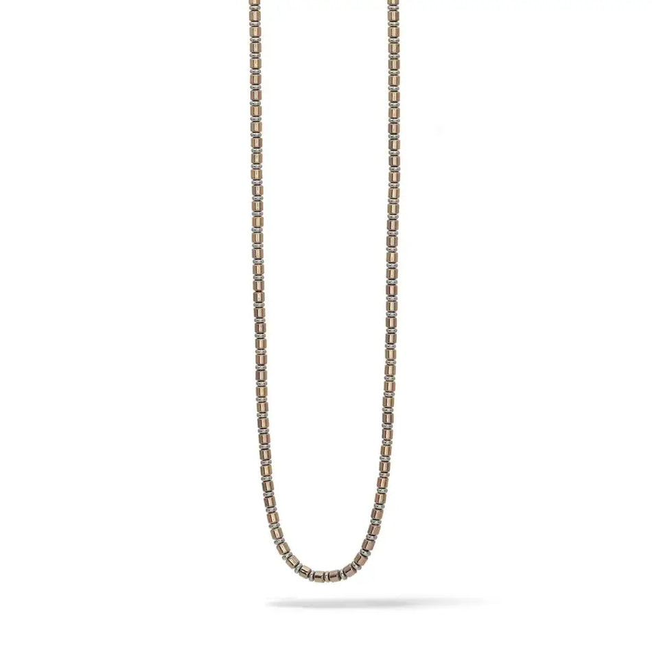 collana uomo comete ematite PVD rosé Mineral UGL 732 - Gioielleria Bonini