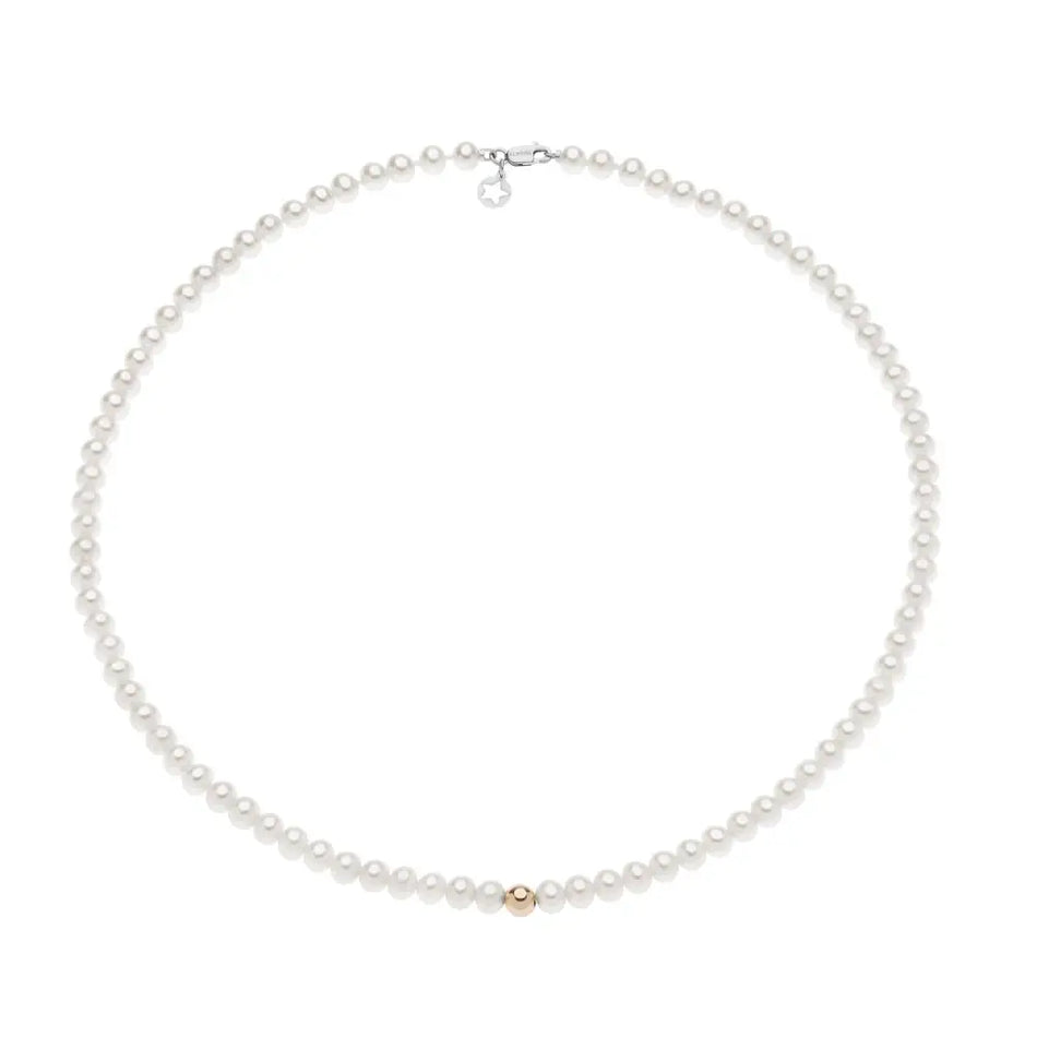 parure-Collana di perle con una perla d’oro Filo di perle COMETE GIOIELLI FWQ 326 mm 5/5,50|bonini-gioielli