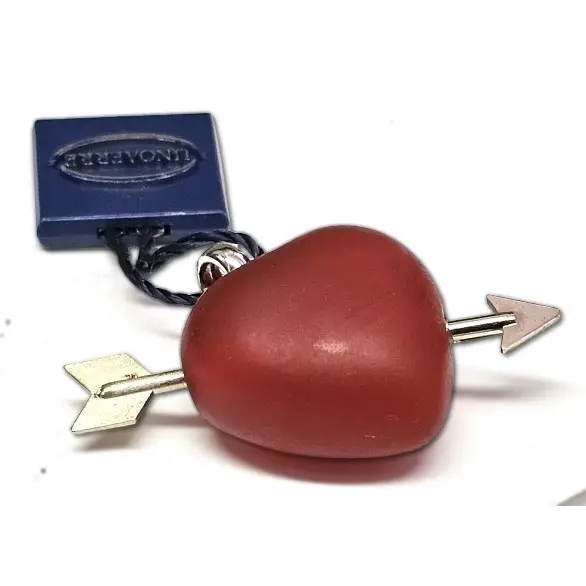 cuore corniola con freccia IN oro bianco di UNOAERRE|bonini-gioielli