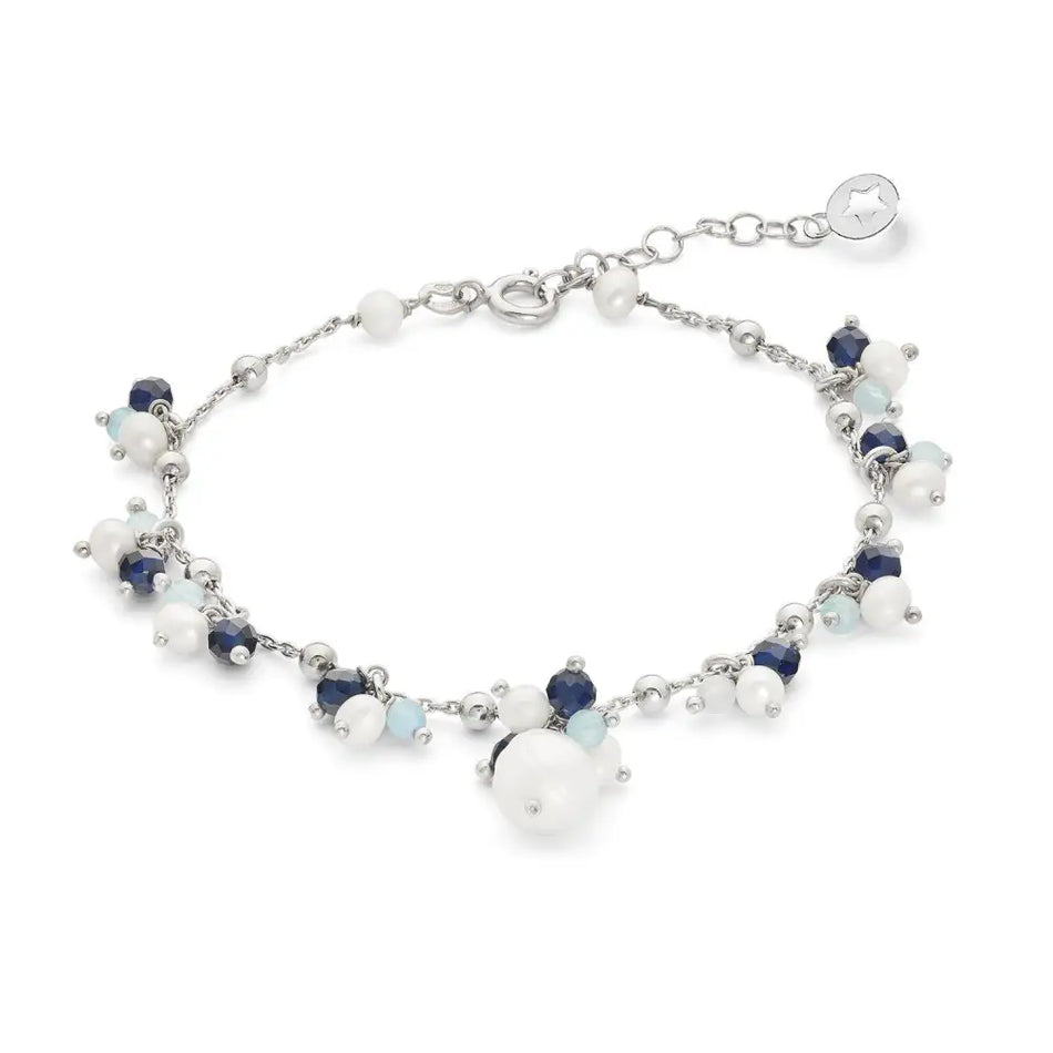 bracciale in parure con orecchini pendenti argento donna con pietre BRA 271 COMETE GIOIELLI |bonini-gioielli