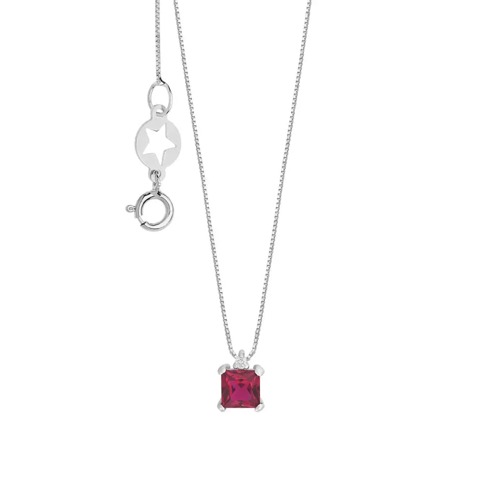 Girocollo Oro Rubino e Diamante COMETE GLB 1680 - collana