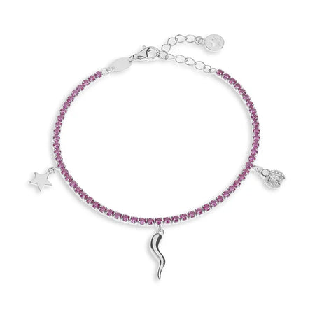 Girocollo tennis COMETE GIOIELLI argento Talismano GLA 255 - Gioielleria Bonini