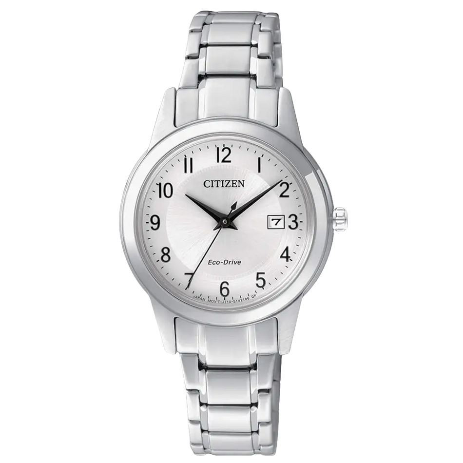 Orologio CITIZEN donna classico acciaio FE1081-59B con quadrante Eco-Drive argento