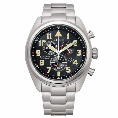 orologio citizen uomo cronografo SuperTitanio AT2480-81E|bonini-gioielli