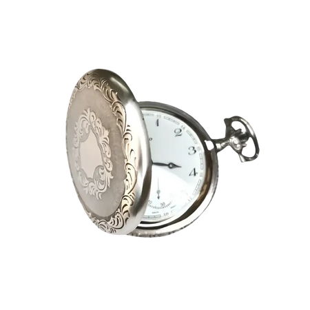 Orologio tasca meccanico PERSEO 17102/SPMET con orologio d’argento intagliato