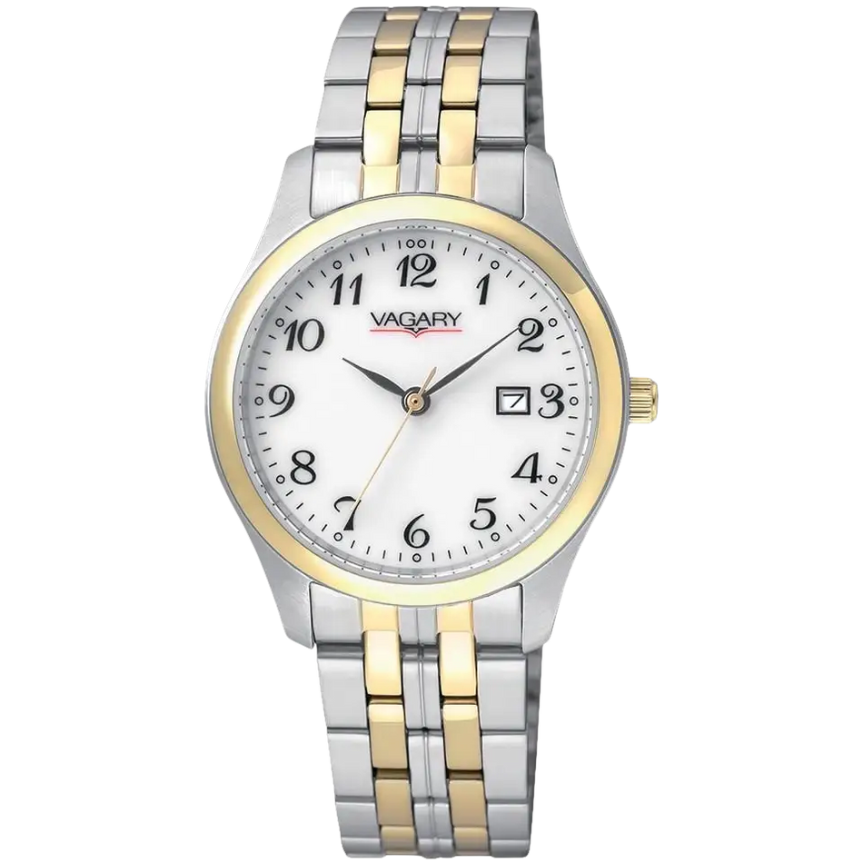 Orologio donna VAGARY Infinity 90th con cassa in acciaio bicolore e quadrante bianco