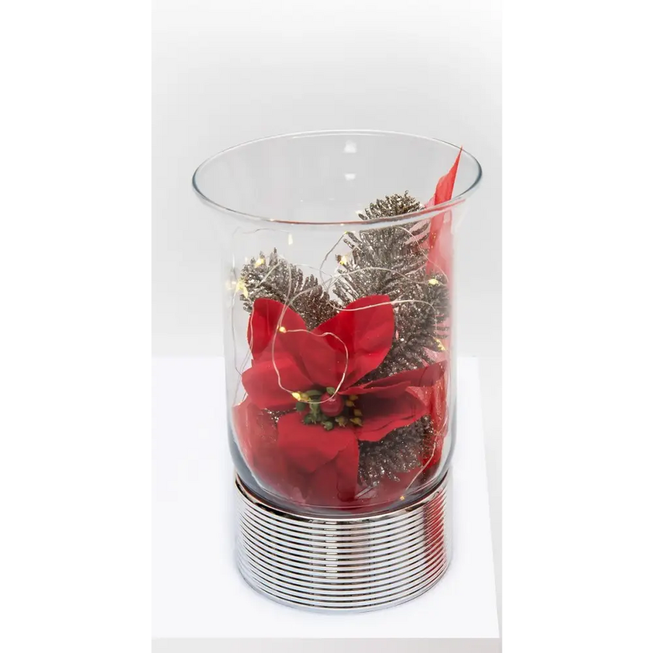 Vaso Natale fiore rosso SEQUENZE SQ2403/3R|bonini-gioielli