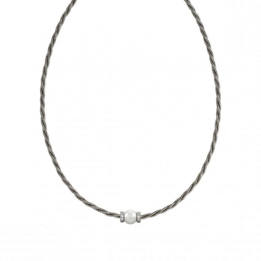 Collana argento con perla scorrevole Flair NOMINATION|bonini-gioielli