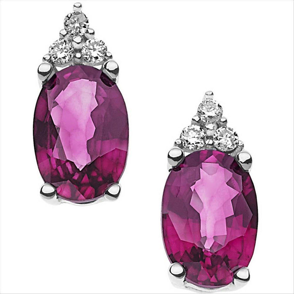 Orecchini rubini e diamanti COMETE ORB 776|bonini-gioielli