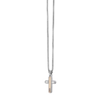 Collana uomo acciaio PVD rosé e diamanti Diamonds Label GLB 701 COMETE|bonini-gioielli