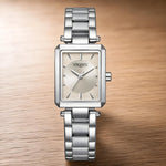 Orologio VAGARY donna rettangolare acciaio Flair IK7-911-95|bonini-gioielli