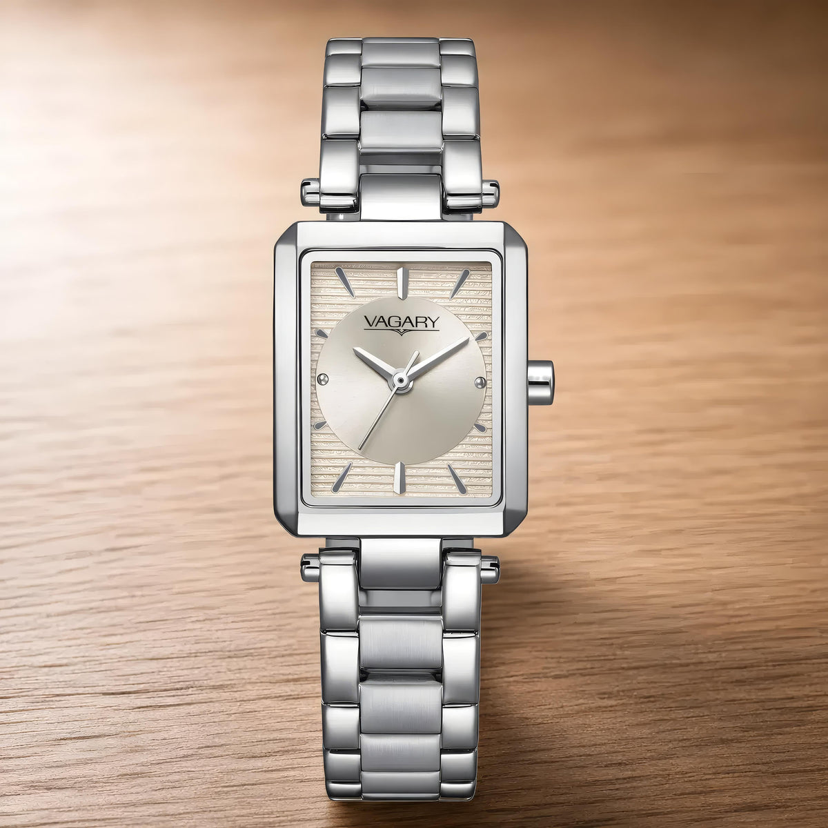 Orologio VAGARY donna rettangolare acciaio Flair IK7-911-95|bonini-gioielli
