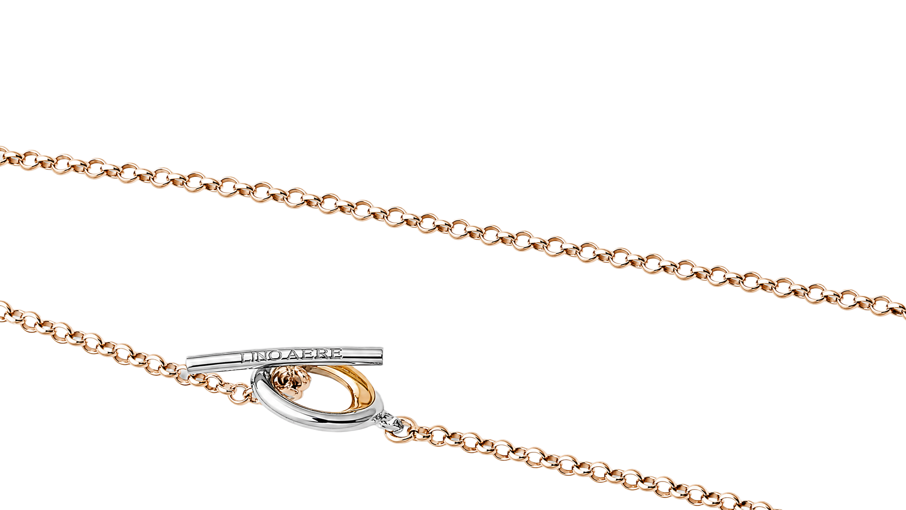 Collana con ciondolo Oro Rosé e Bianco 375/1000 UNOAERRE|bonini-gioielli