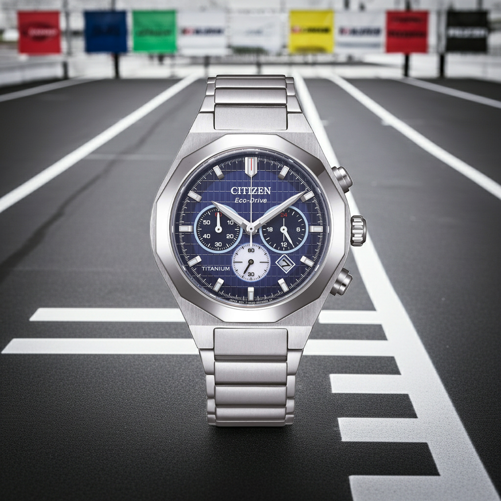 CITIZEN Zenshin Senkei Crono Super Titanio CA4691-59L|bonini-gioielli