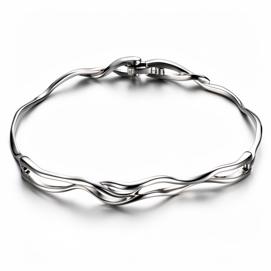 Bracciale donna oro bianco semirigido UNOAERRE|bonini-gioielli