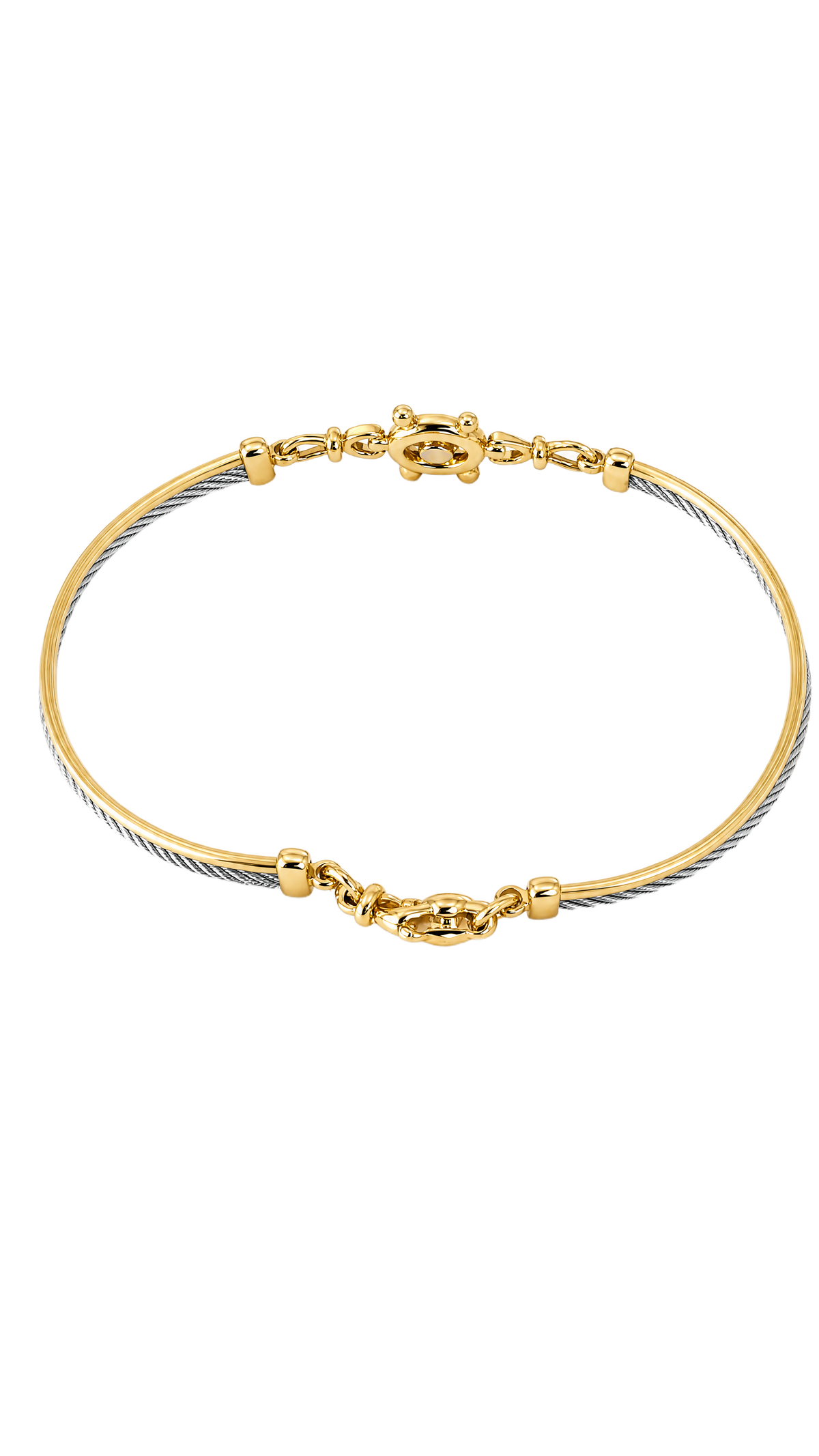 Bracciale Uomo Oro Giallo, acciaio con timone UNOAERRE|bonini-gioielli