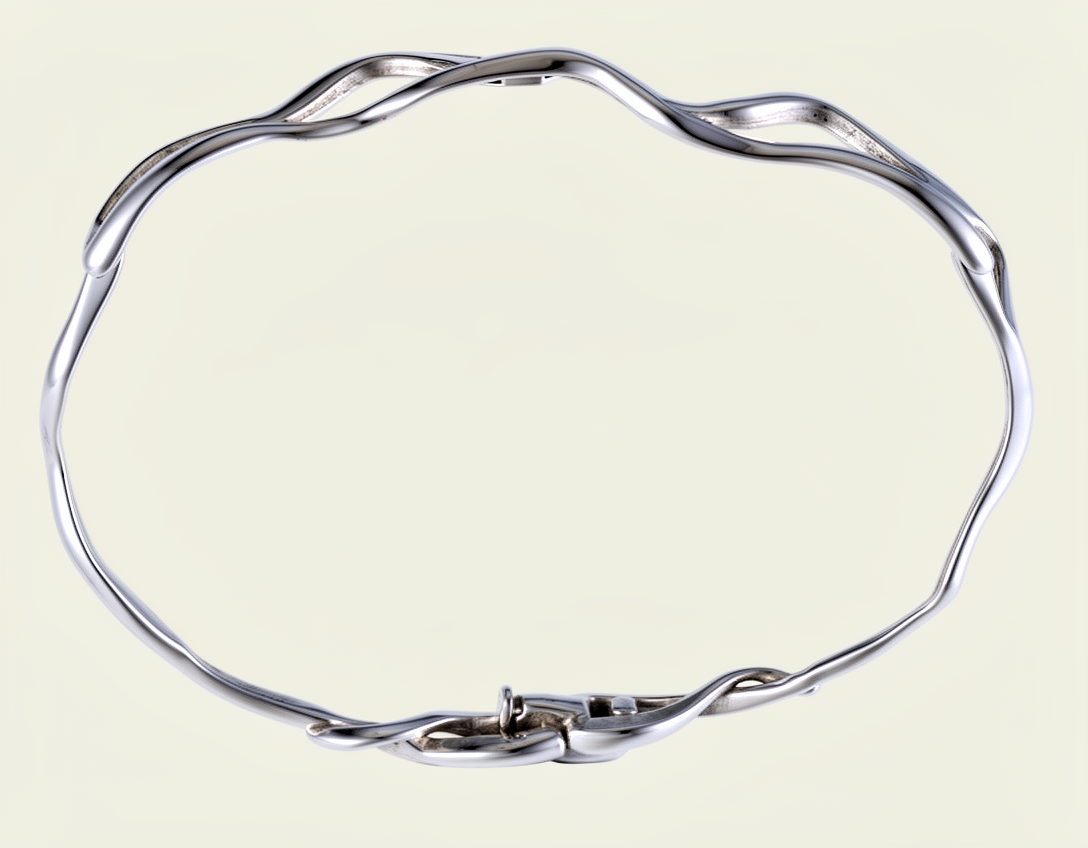 Bracciale donna oro bianco semirigido UNOAERRE|bnini-gioielli