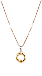 Collana con ciondolo Oro Rosé e Bianco 375/1000 UNOAERRE|bonini-gioielli