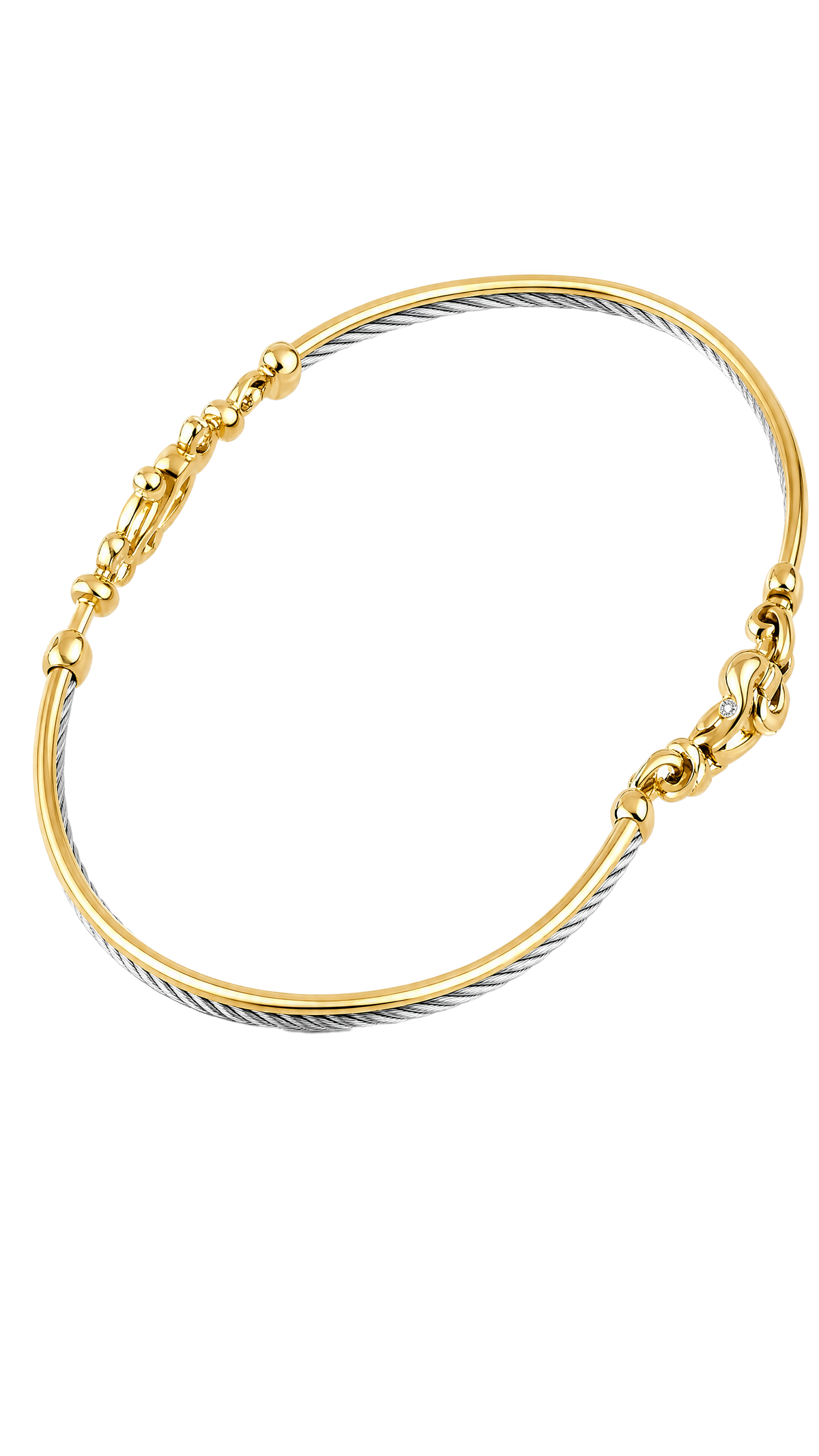 Bracciale Uomo Oro Giallo, acciaio con timone UNOAERRE|bonini-gioielli
