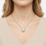 Collana oro bianco con Perla e Diamanti SALVINI|bonini-gioielli