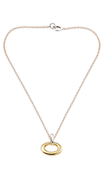 Collana con ciondolo Oro Rosé e Bianco 375/1000 UNOAERRE|bonini-gioielli