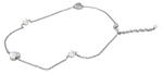 Collana oro bianco cuori e perle Happiness Salvini|bonini-gioielli