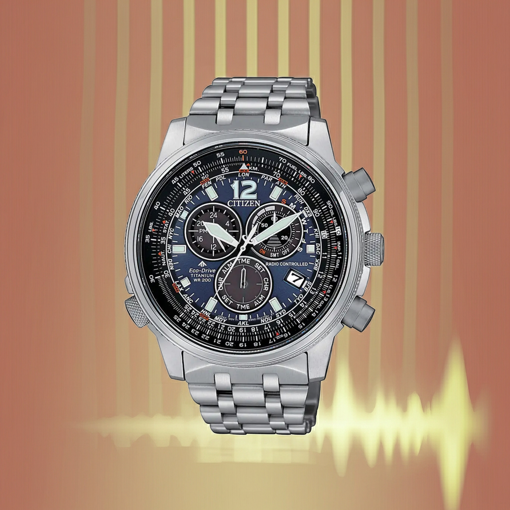 CITIZEN Radiocontrollato Crono Pilot SuperTitanio CB5850-80L|bonini-gioielli