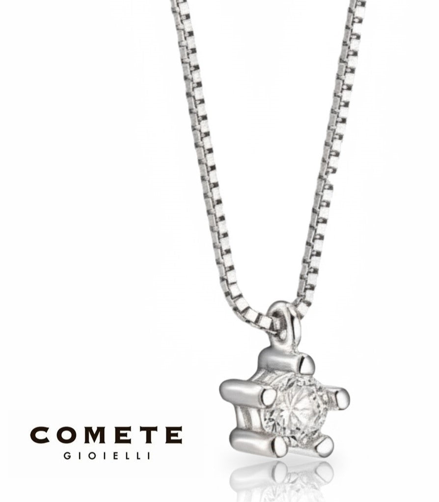Collana Punto Luce Oro e Diamante COMETE GIOIELLI|bonini-gioielli