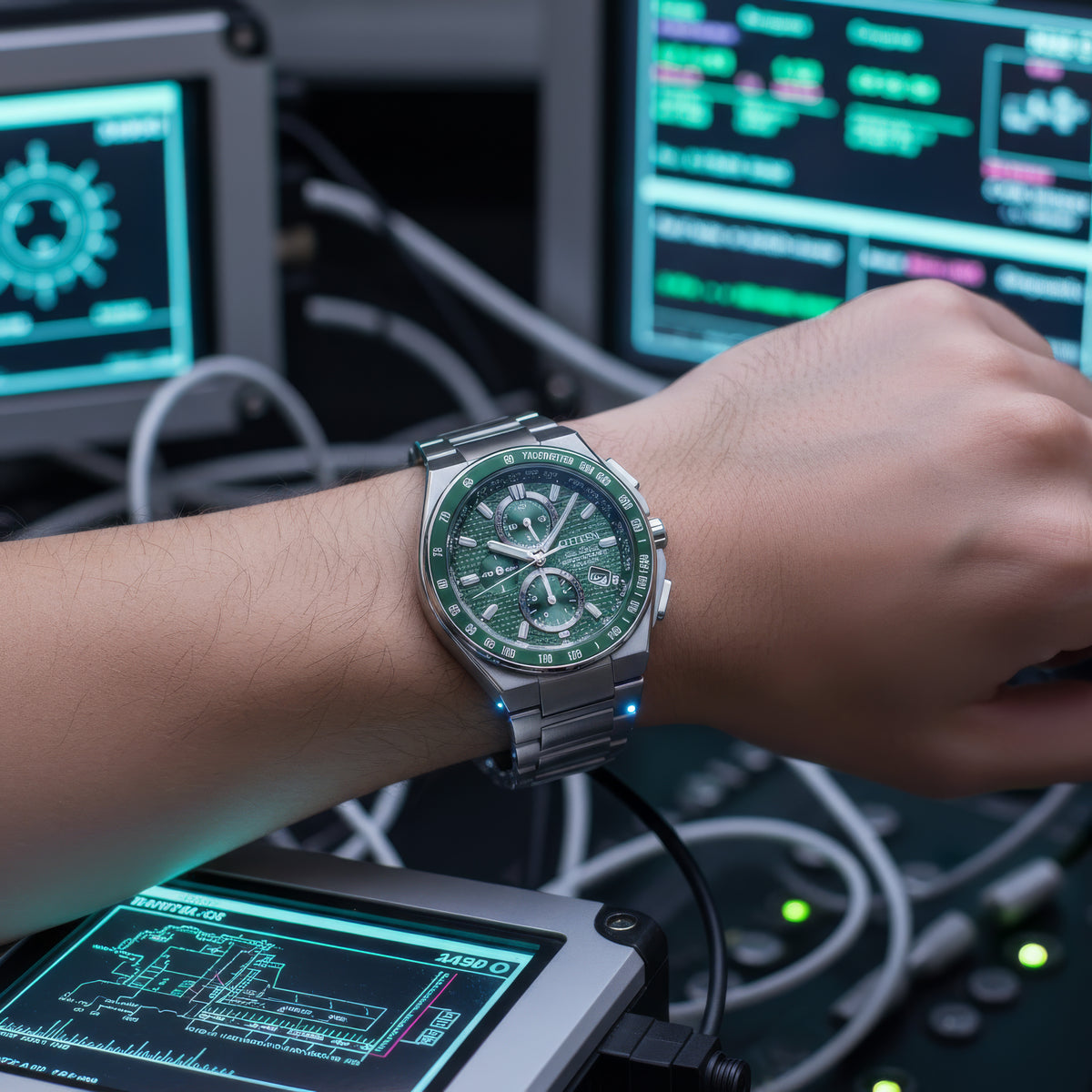 Orologio CITIZEN Radiocontrollato SuperTitanio Crono AT8398-53X|bonini-gioielli