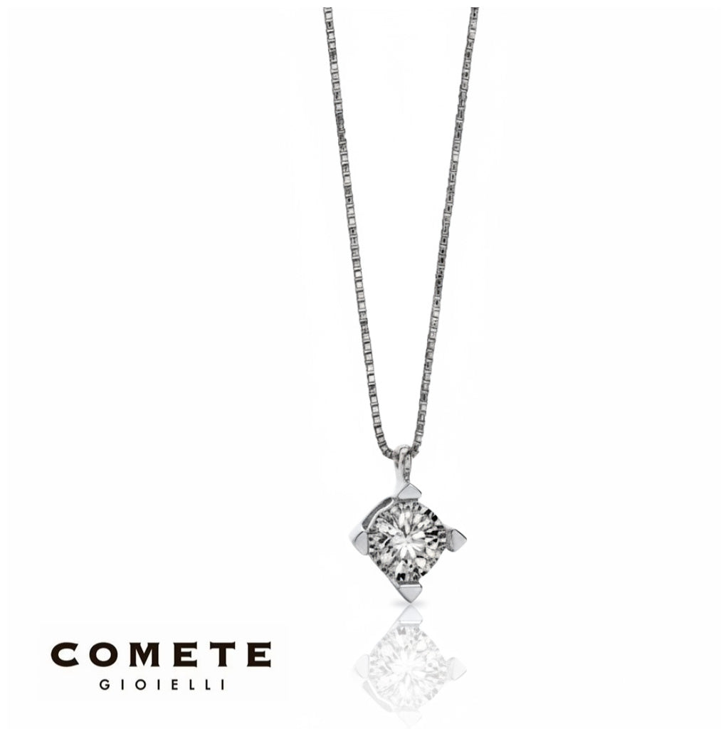 Collana Oro Punto Luce Diamante Momenti COMETE|bonini-gioielli