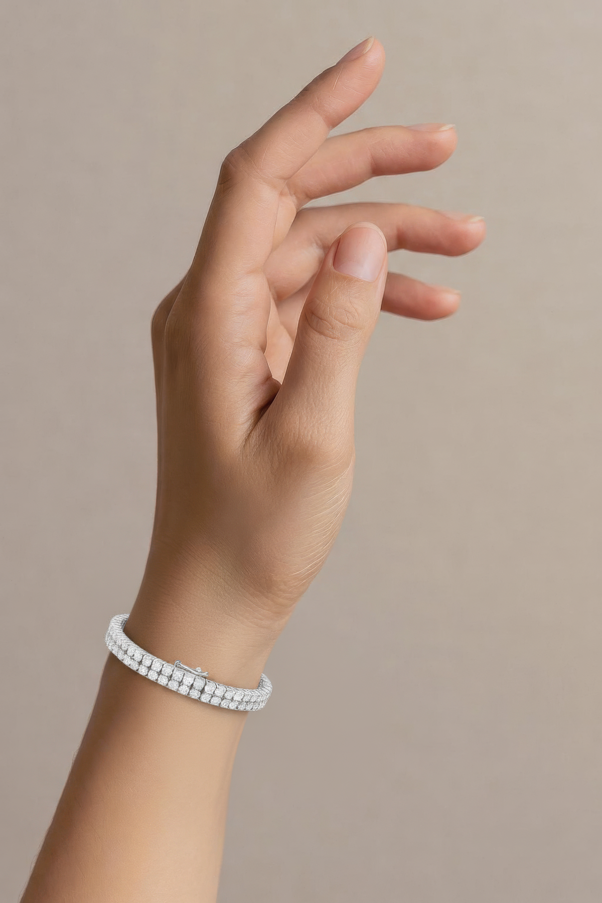 Bracciale argento  tennis zirconi a due fili BRA 264 COMETE GIOIELLI|bonini-gioielli