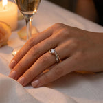 Anello COMETE Diamante ct 0,10: Promessa d'Amore Eterno|bonini-gioielli