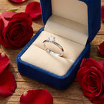 Anello COMETE diamante solitario ct 0,21|bonini-gioielli