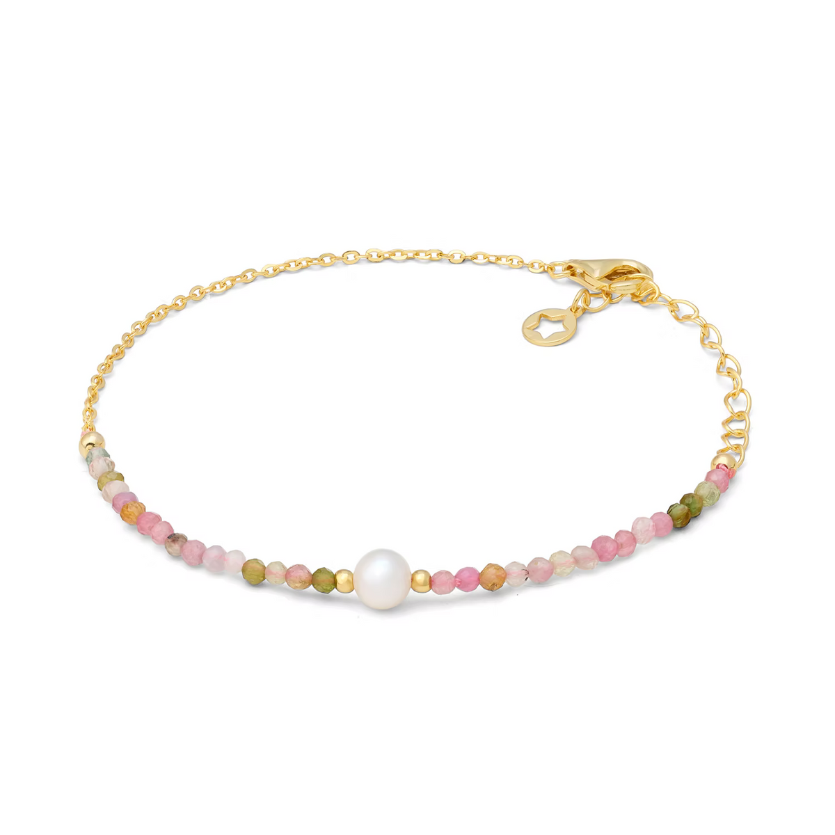 bracciale parure con Girocollo argento dorato, tormaline e perla Gift&Colour GLA 299 COMETE|bonini-gioielli
