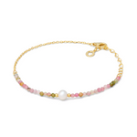 bracciale parure con Girocollo argento dorato, tormaline e perla Gift&Color GLA 299 COMETE|bonini-gioielli