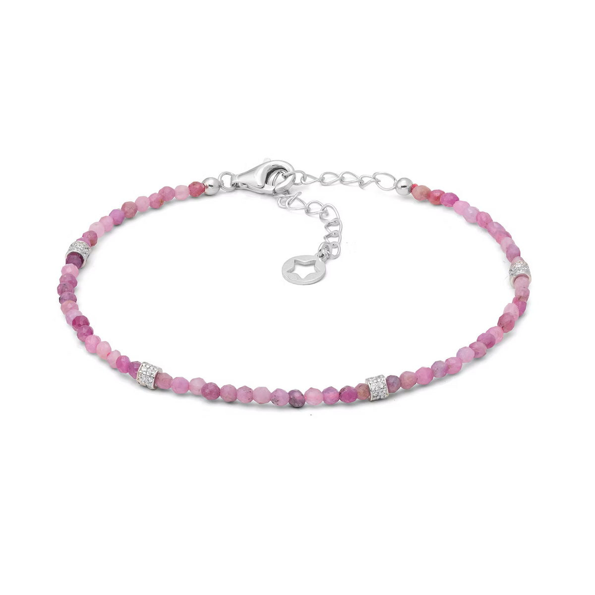 bracciale comete BRA 295 parure con Girocollo argento, rubini e zirconi Gift & Colour GLA 296 COMETE|bonini-gioielli