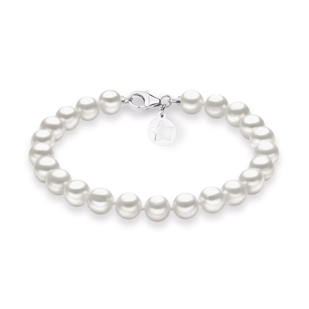 Bracciale perle coltivate COMETE chiusura Oro Bianco BRQ 110S|bonini-gioielli