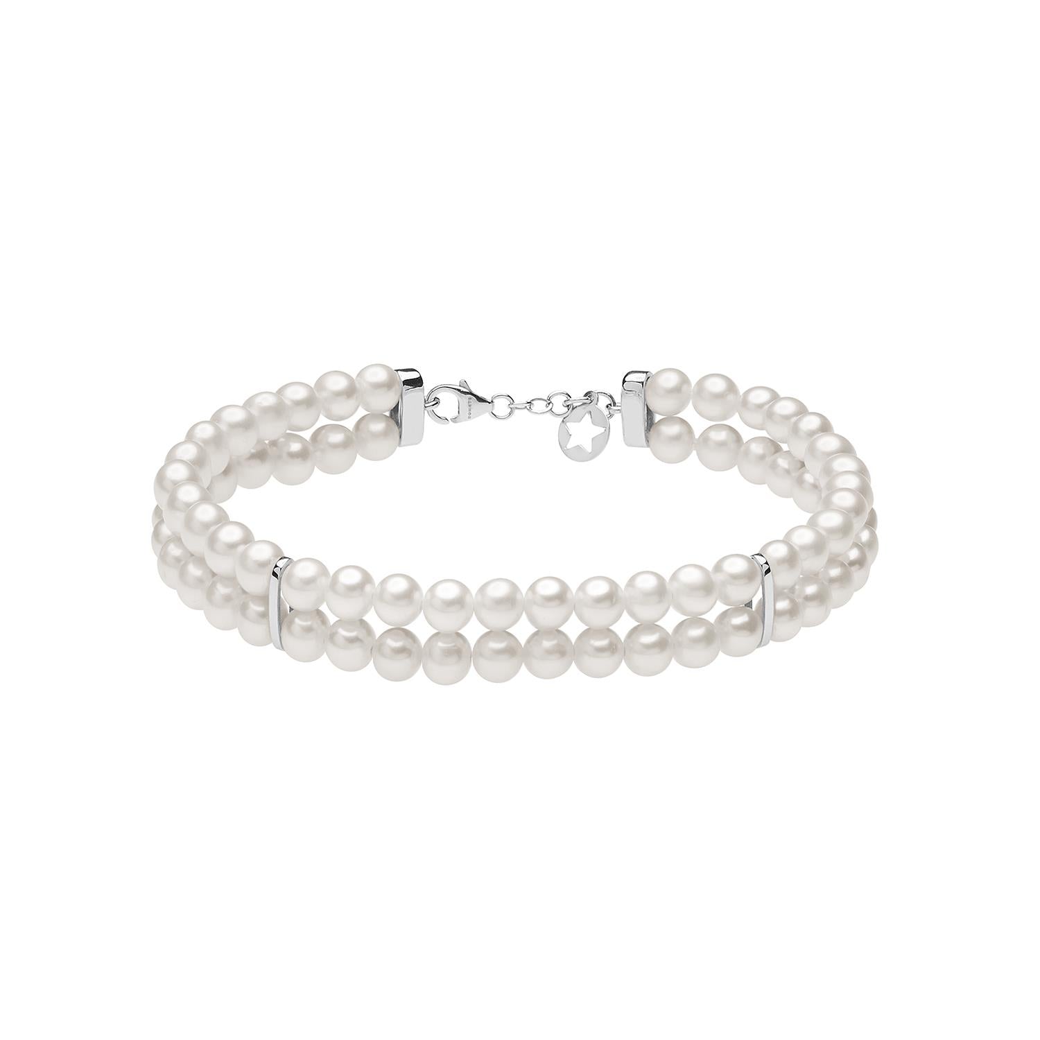 bracciale doppio filo perle coltivate mm 4,5/5 BRQ 367 COMETE|bonini-gioielli