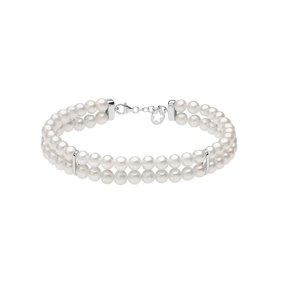 bracciale doppio filo perle coltivate mm 4,5/5 BRQ 367 COMETE|bonini-gioielli