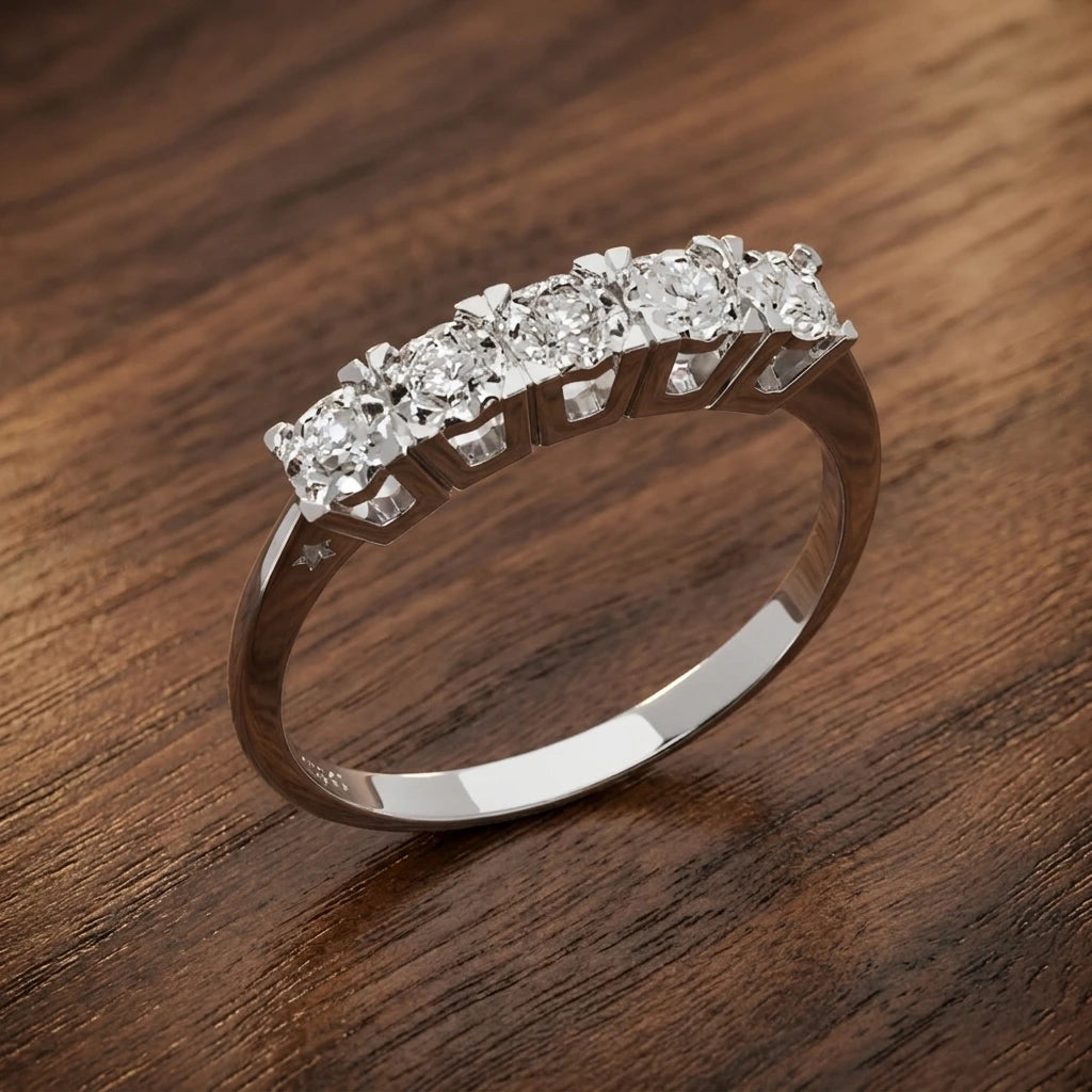 Fedina Diamanti Oro Bianco COMETE ANB 2663|bonini-gioielli
