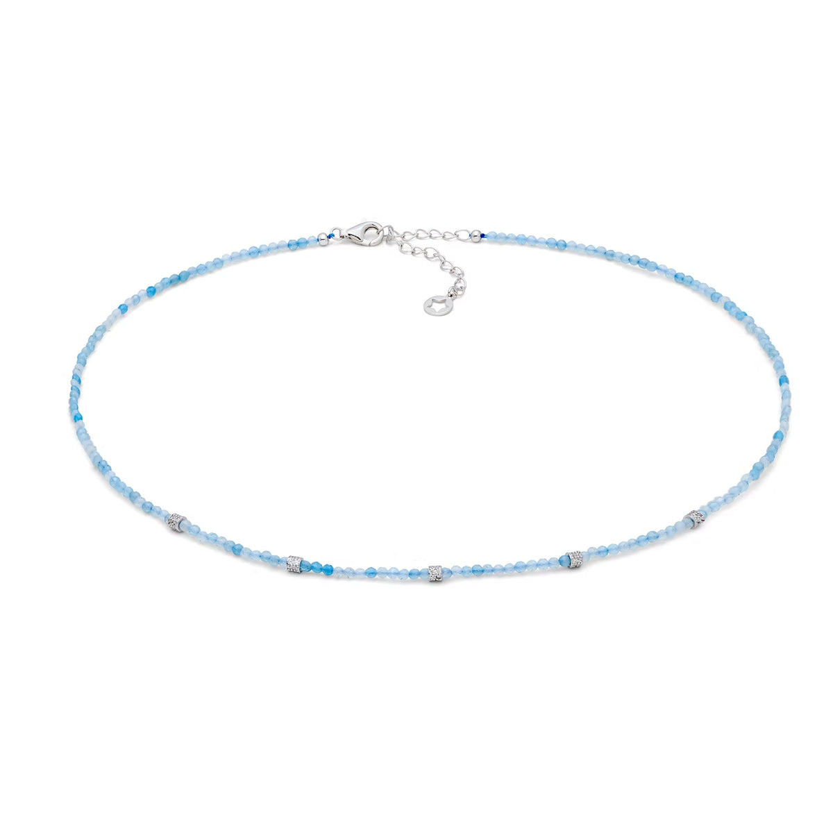 Girocollo argento, acquamarina e zirconi Gift & Color GLA 293 COMETE|bonini-gioielli