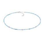 Girocollo argento, acquamarina e zirconi Gift & Color GLA 293 COMETE|bonini-gioielli