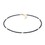 Girocollo argento dorato zaffiri blu perline Gift&Color GLA 287 COMETE|bonini-gioielli